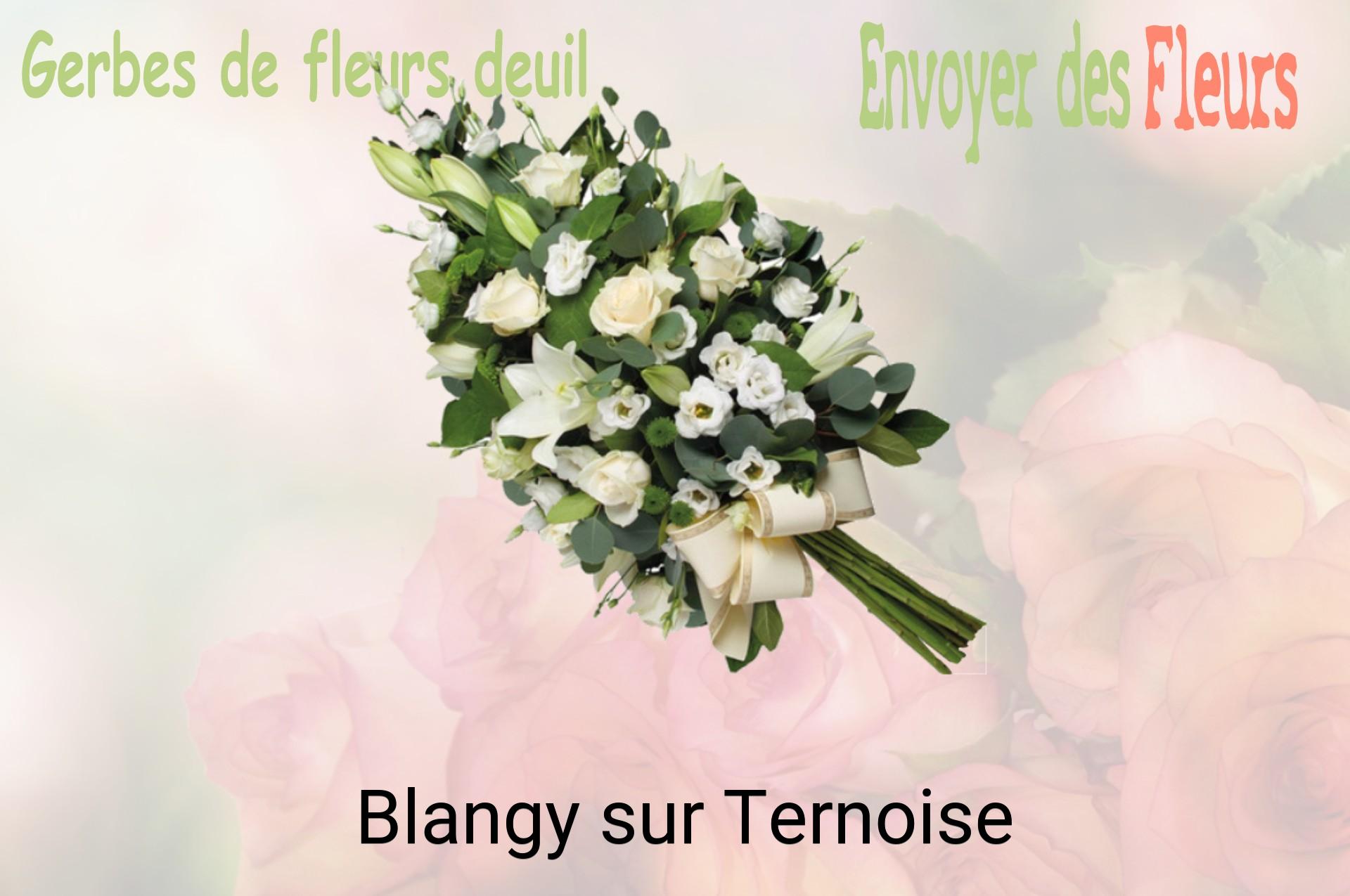 Gerbe de fleurs de deuil livrée à Blangy-sur-Ternoise